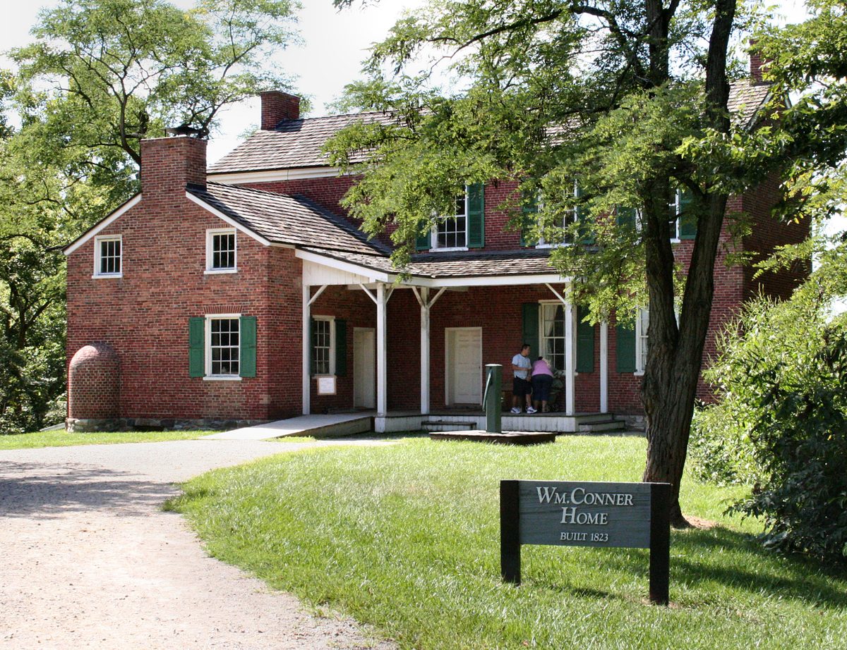 Conner Prairie historic interactive history park in Fishers, Indiana.