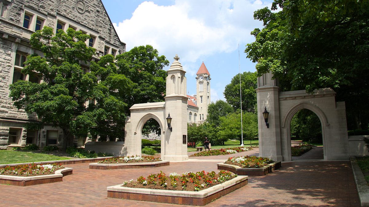 The Sample Gates at Indiana University in Bloomington.